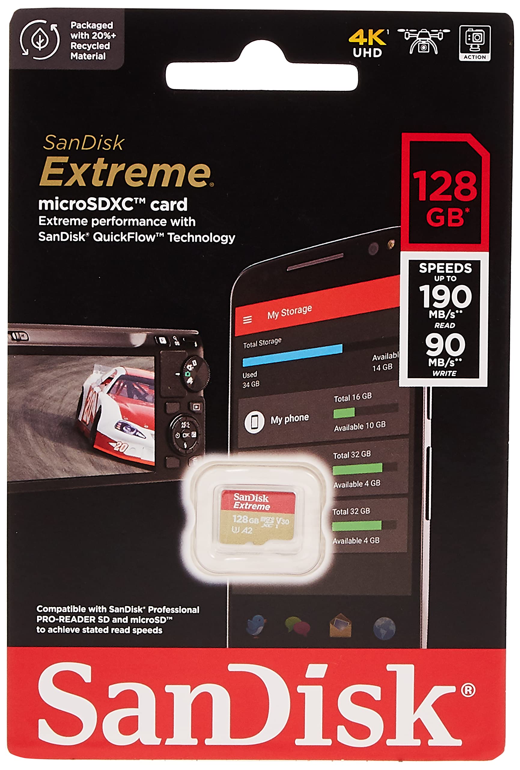 SanDisk Extreme Portable 1TB, 1050MB/s R, 1000MB/s W, 3mtr Drop